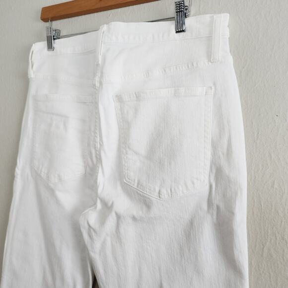 NEW J. Crew White Denim Vintage Straight Leg High Waisted Crop Jean - Picture 8 of 9